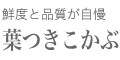 葉つきこかぶ
